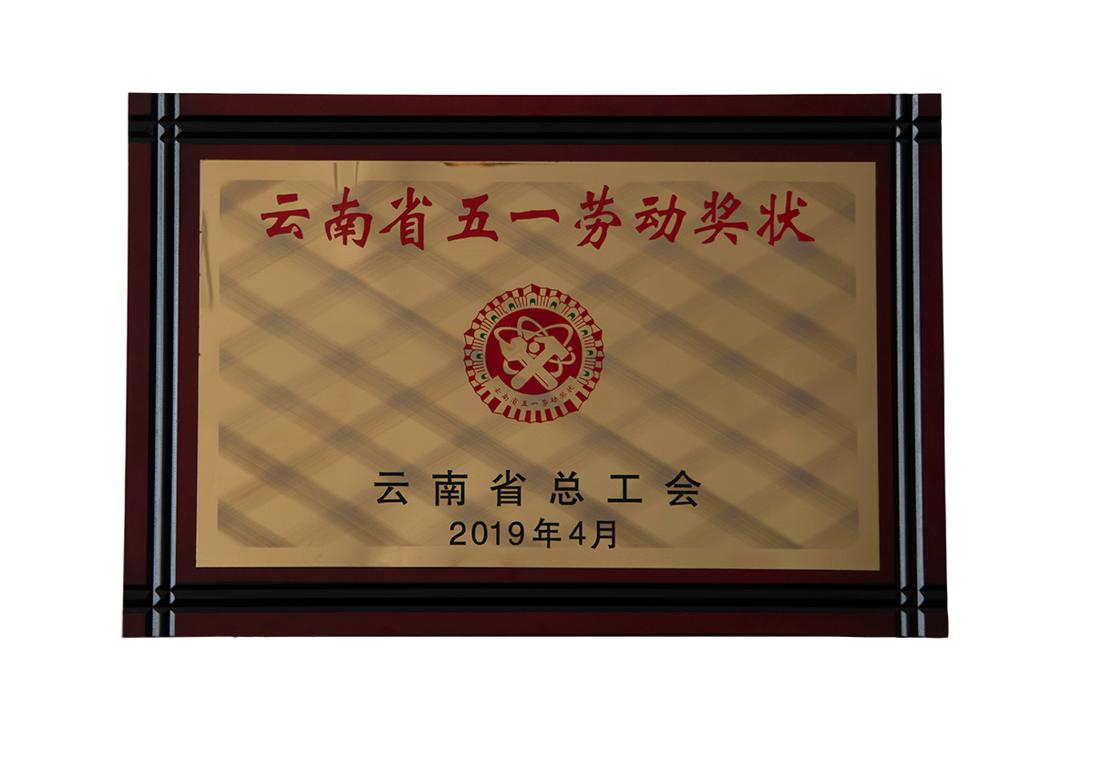 雲南省五一勞動獎狀